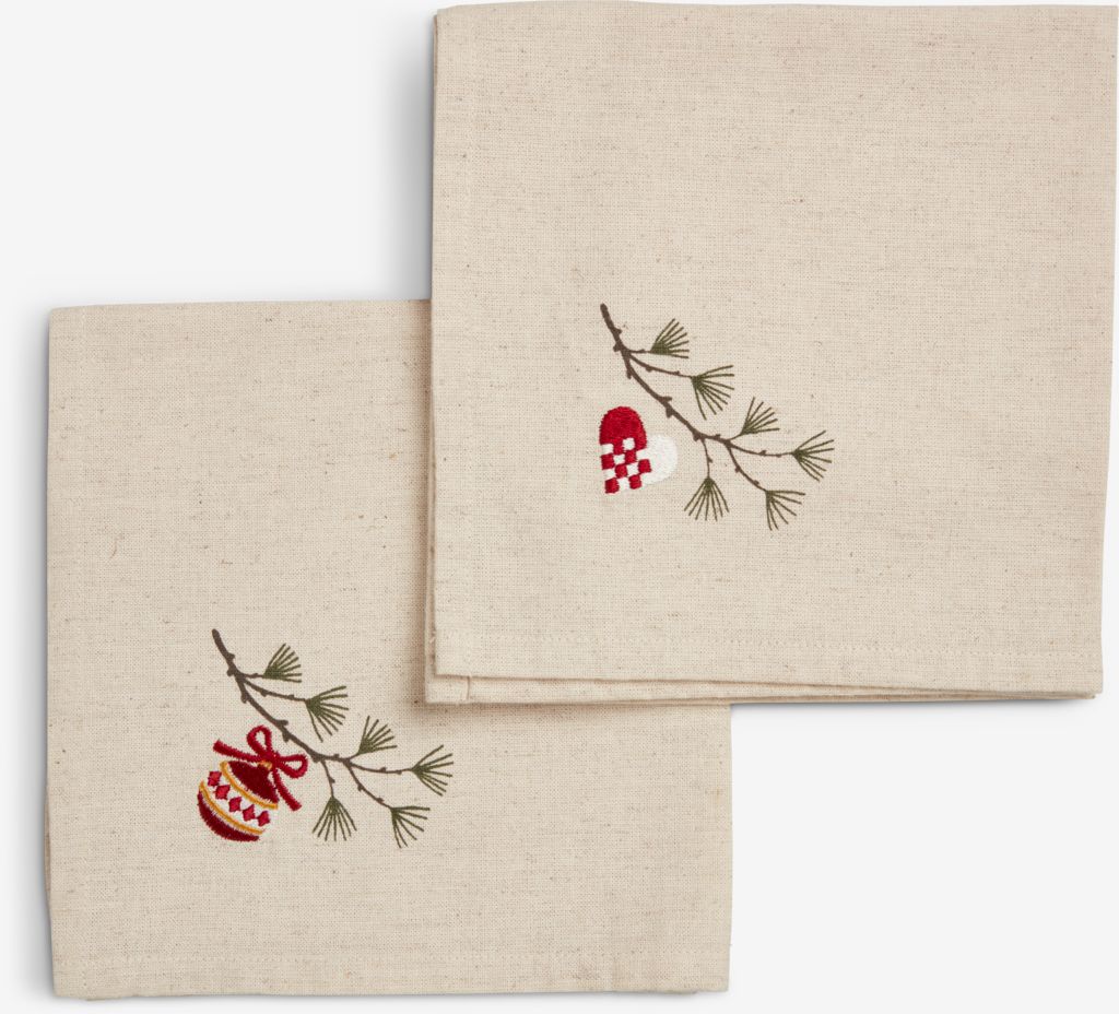 Platnena salveta NELLIKE 40x40 cm natur 2kom/p